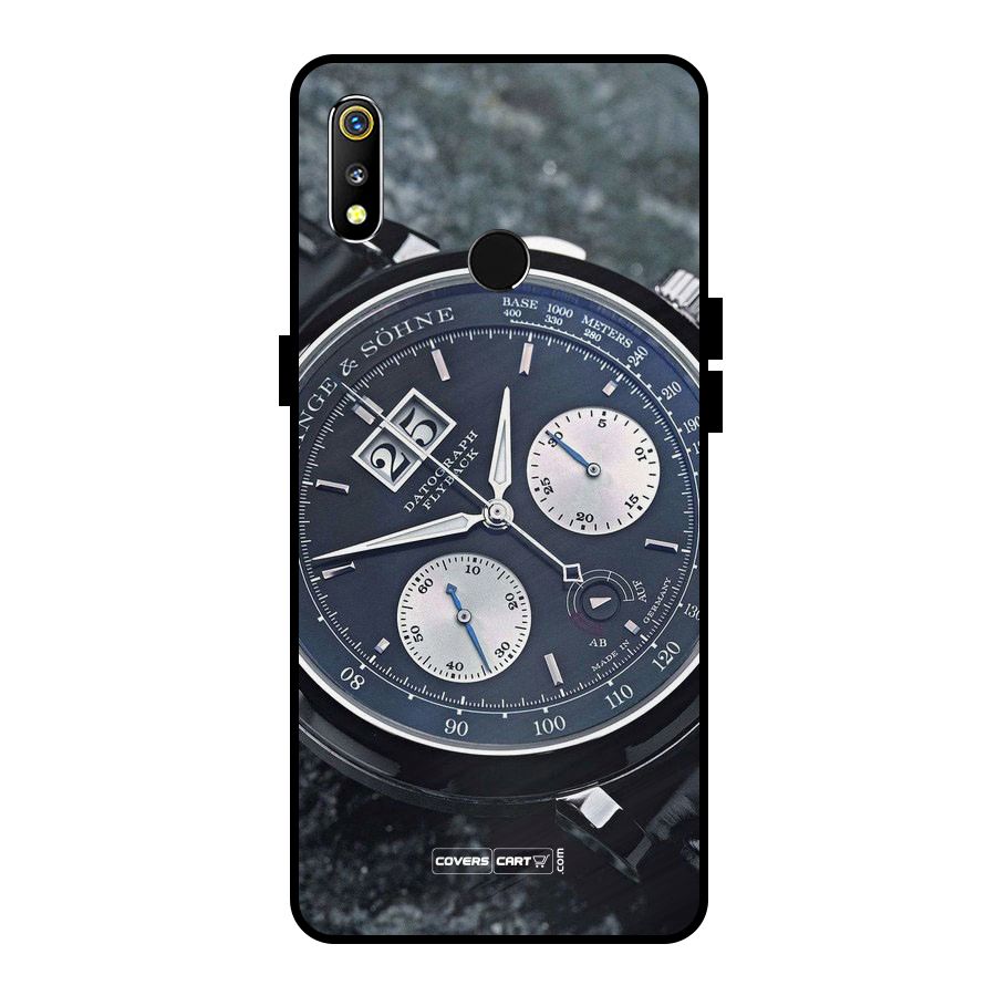 Classic Wrist Watch Metal Back Case for Realme 3i