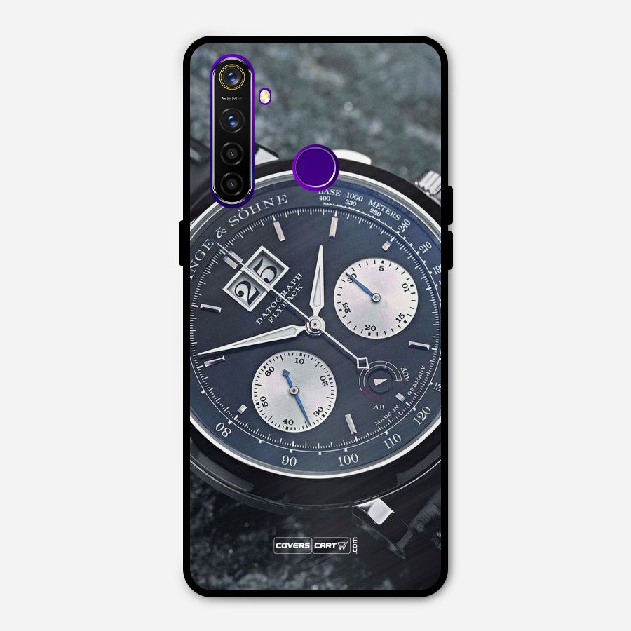 Classic Wrist Watch Metal Back Case for Realme 5 Pro