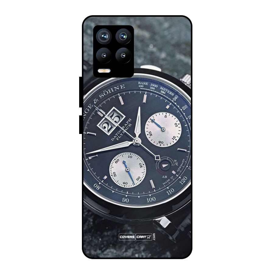 Classic Wrist Watch Metal Back Case for Realme 8 Pro