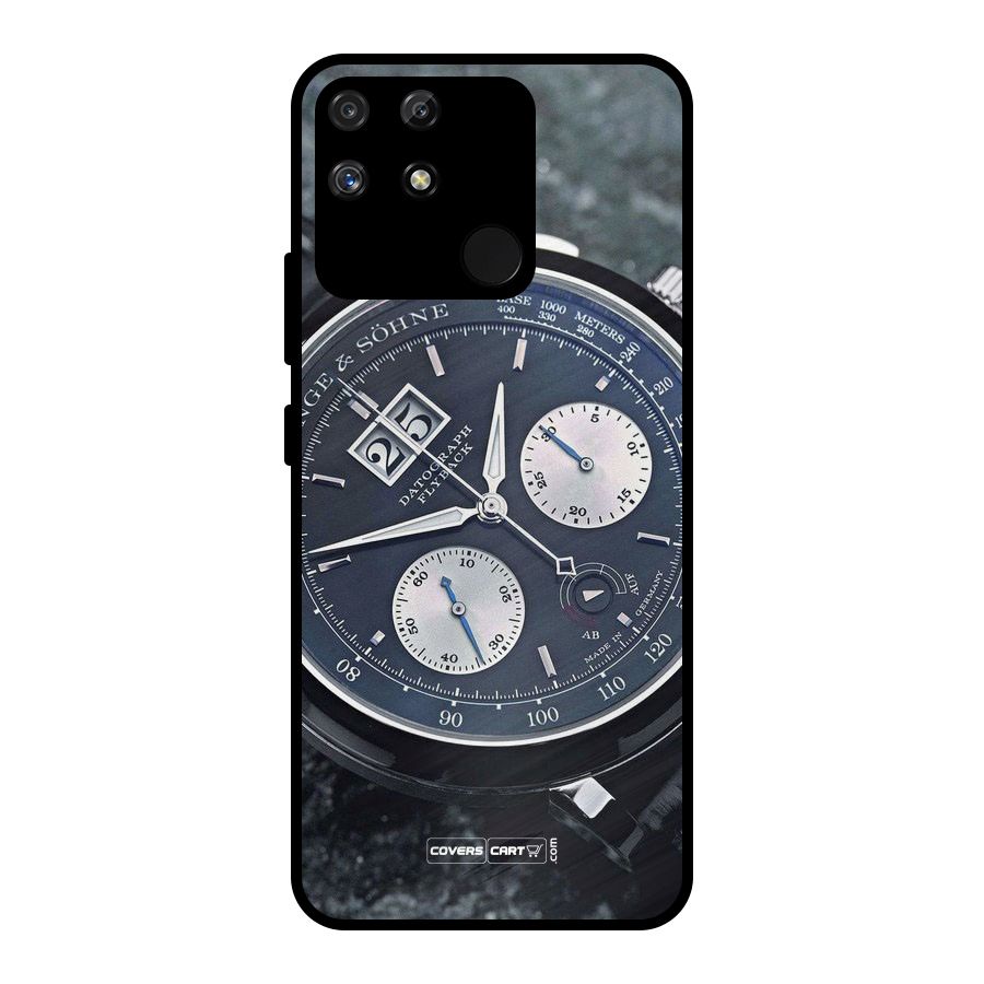 Classic Wrist Watch Metal Back Case for Realme Narzo 50A