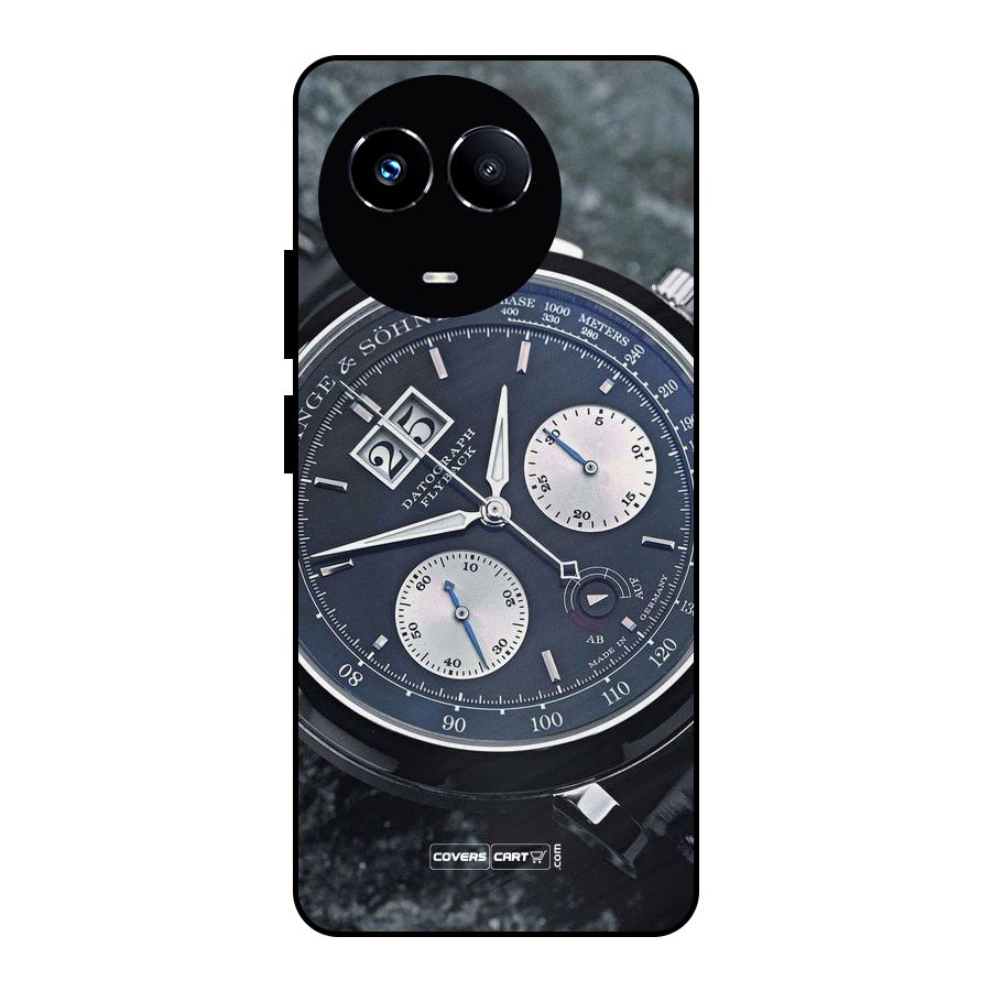 Classic Wrist Watch Metal Back Case for Realme Narzo 60X