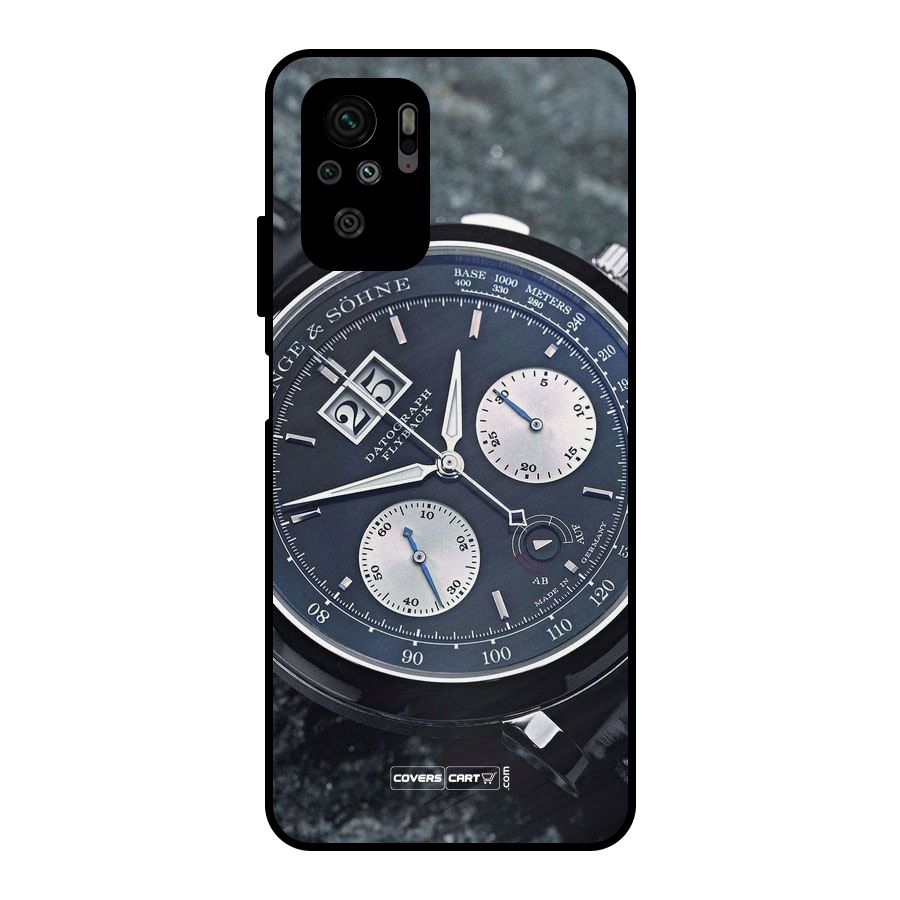 Classic Wrist Watch Metal Back Case for Redmi Note 10S