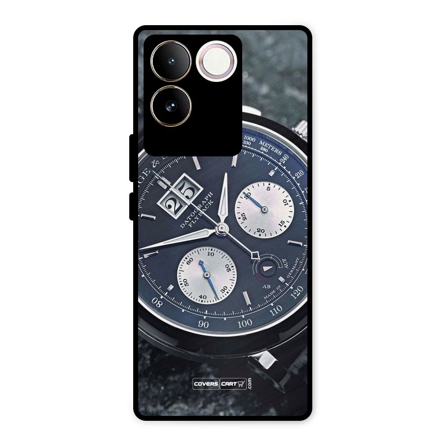 Classic Wrist Watch Metal Back Case for Vivo T2 Pro