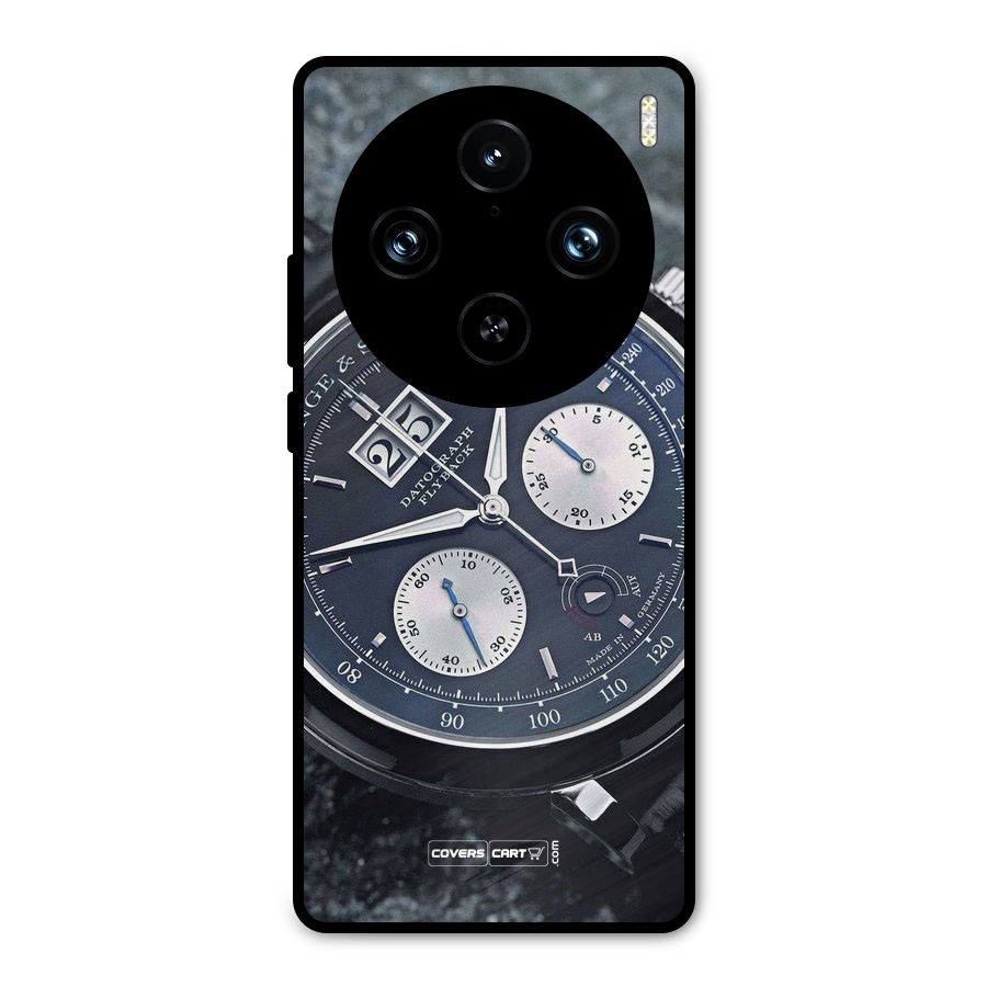 Classic Wrist Watch Metal Back Case for Vivo X100 Pro