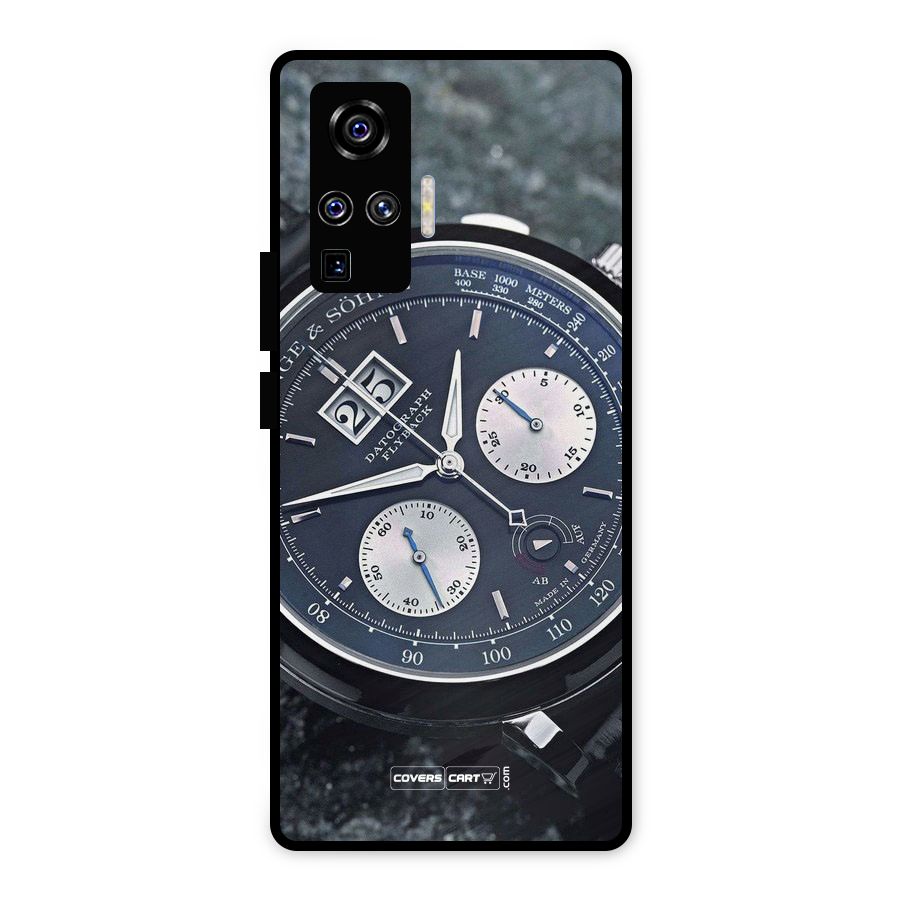 Classic Wrist Watch Metal Back Case for Vivo X50 Pro