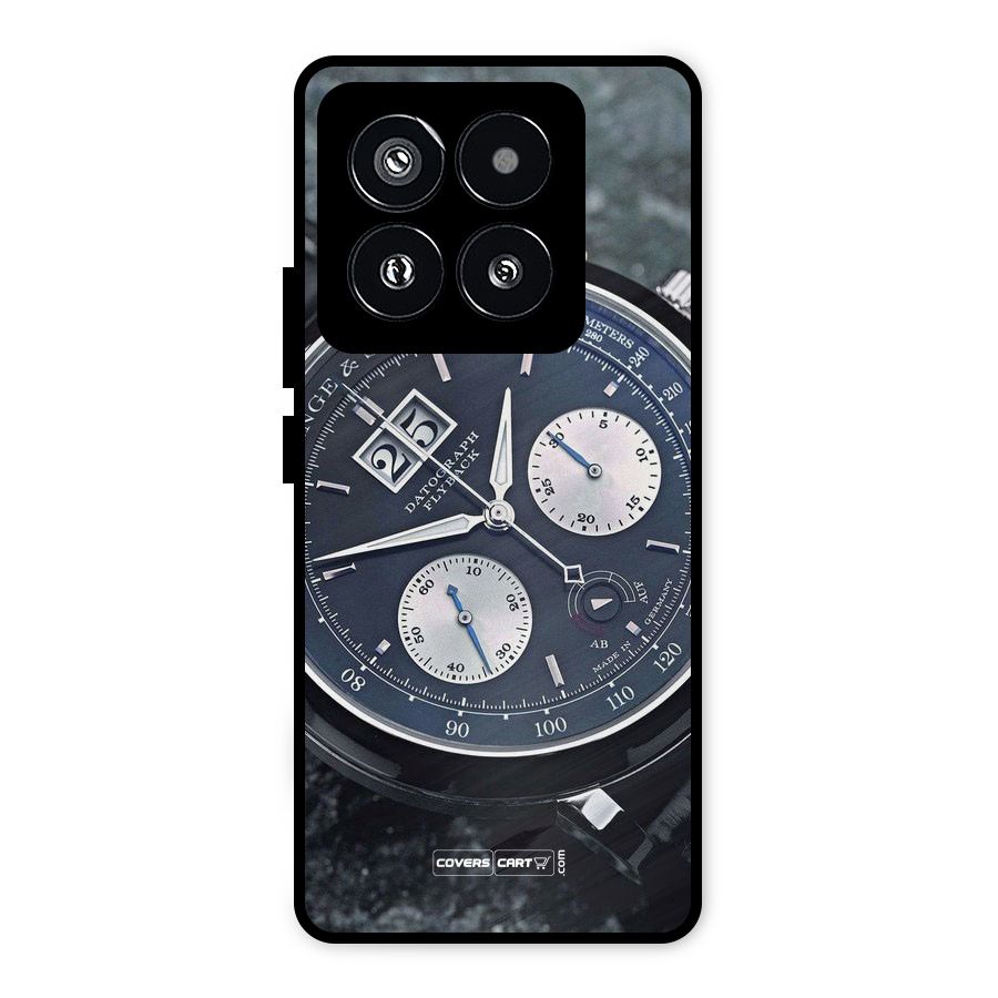 Classic Wrist Watch Metal Back Case for Xiaomi 14 Pro