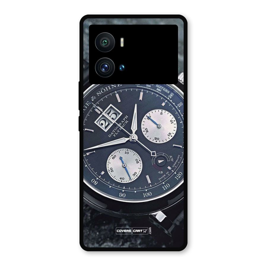 Classic Wrist Watch Metal Back Case for iQOO 9 Pro