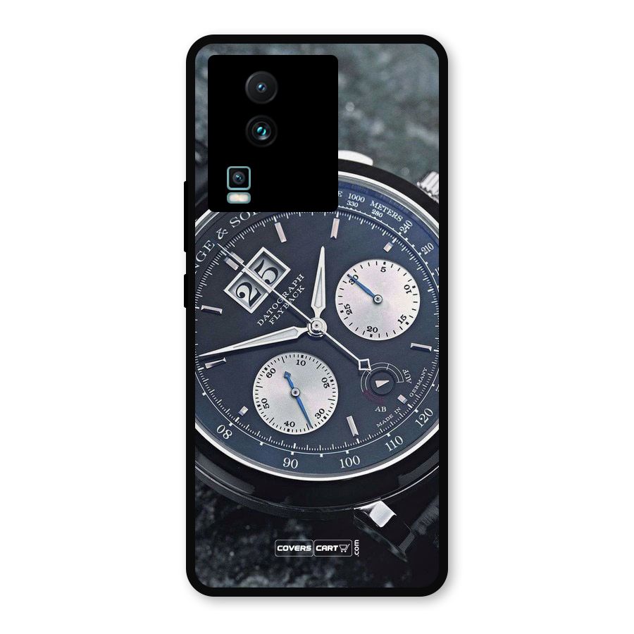 Classic Wrist Watch Metal Back Case for iQOO Neo 7 Pro