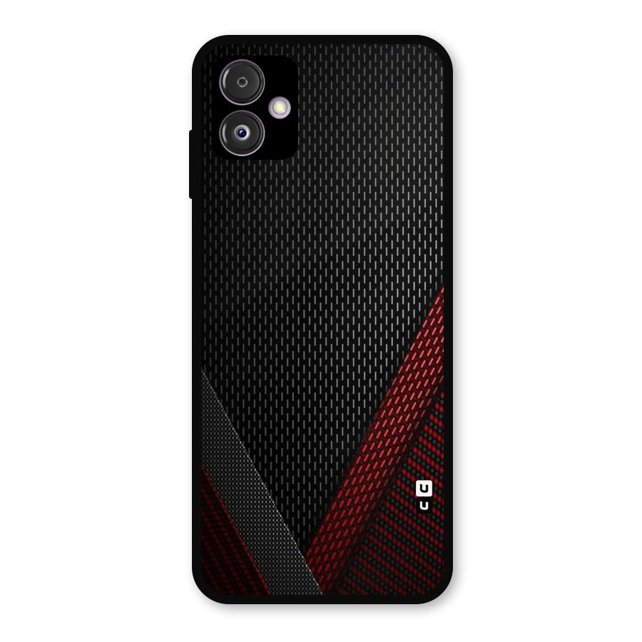 Classy Black Red Design Metal Back Case for Galaxy F14