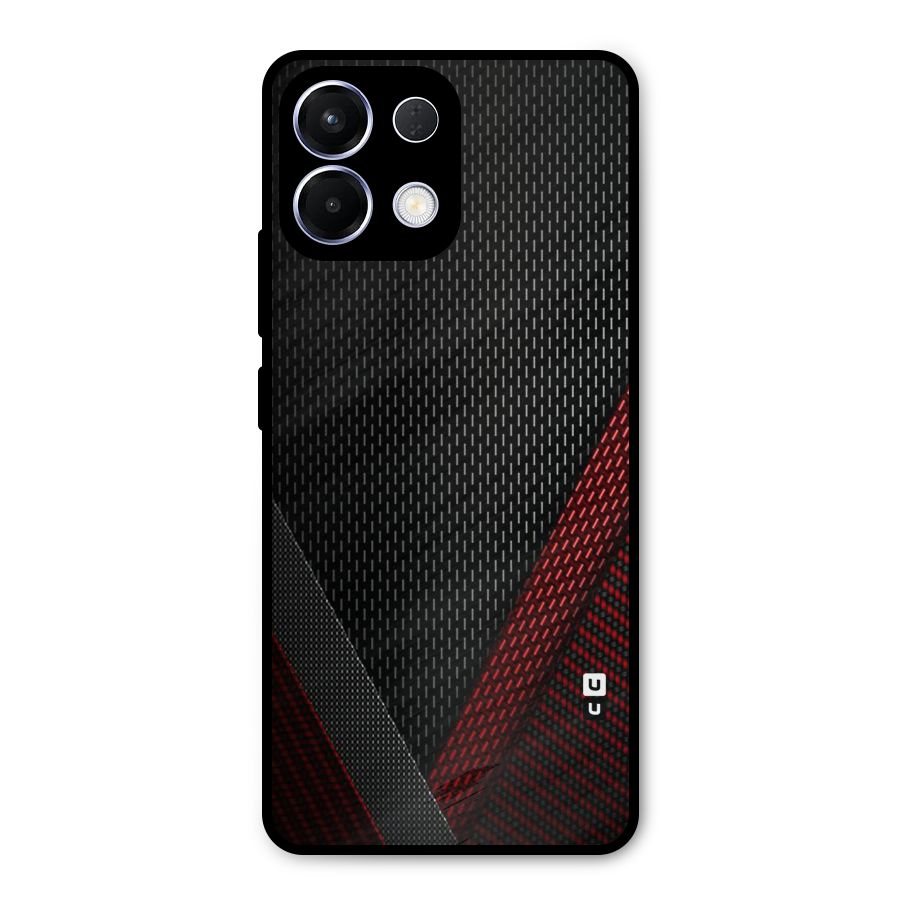 Classy Black Red Design Metal Back Case for Oppo K13