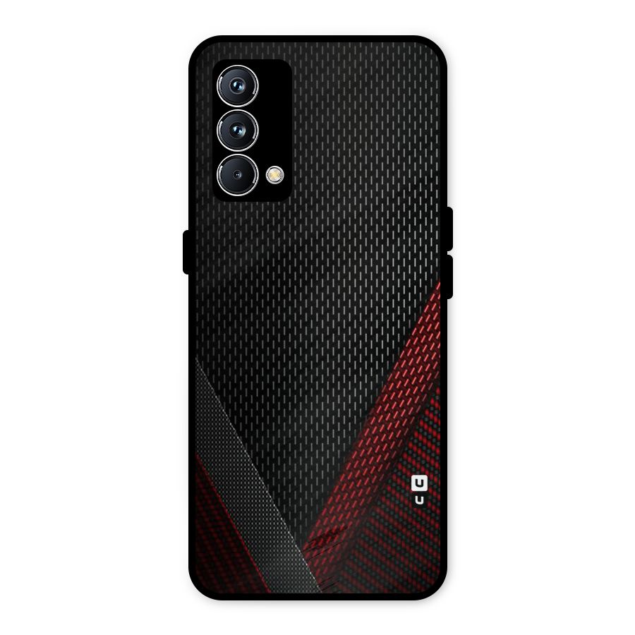 Classy Black Red Design Metal Back Case for Realme GT Master Edition