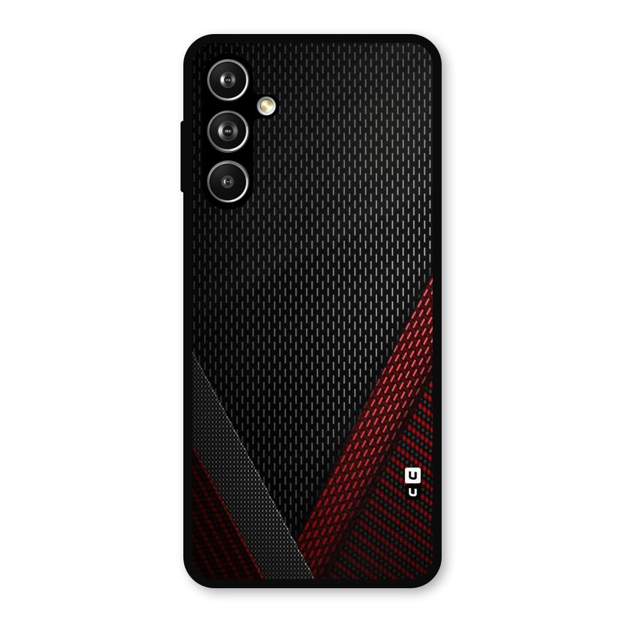Classy Black Red Design Metal Back Case for Samsung Galaxy M54