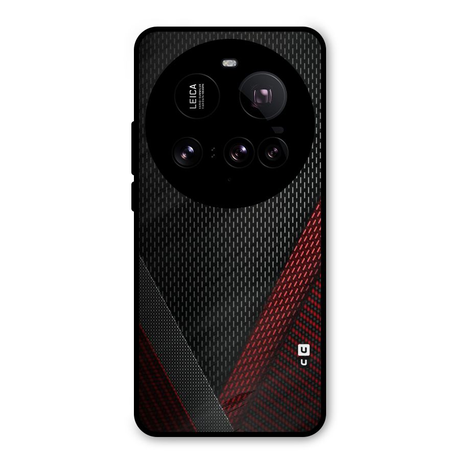 Classy Black Red Design Metal Back Case for Xiaomi 15 Ultra