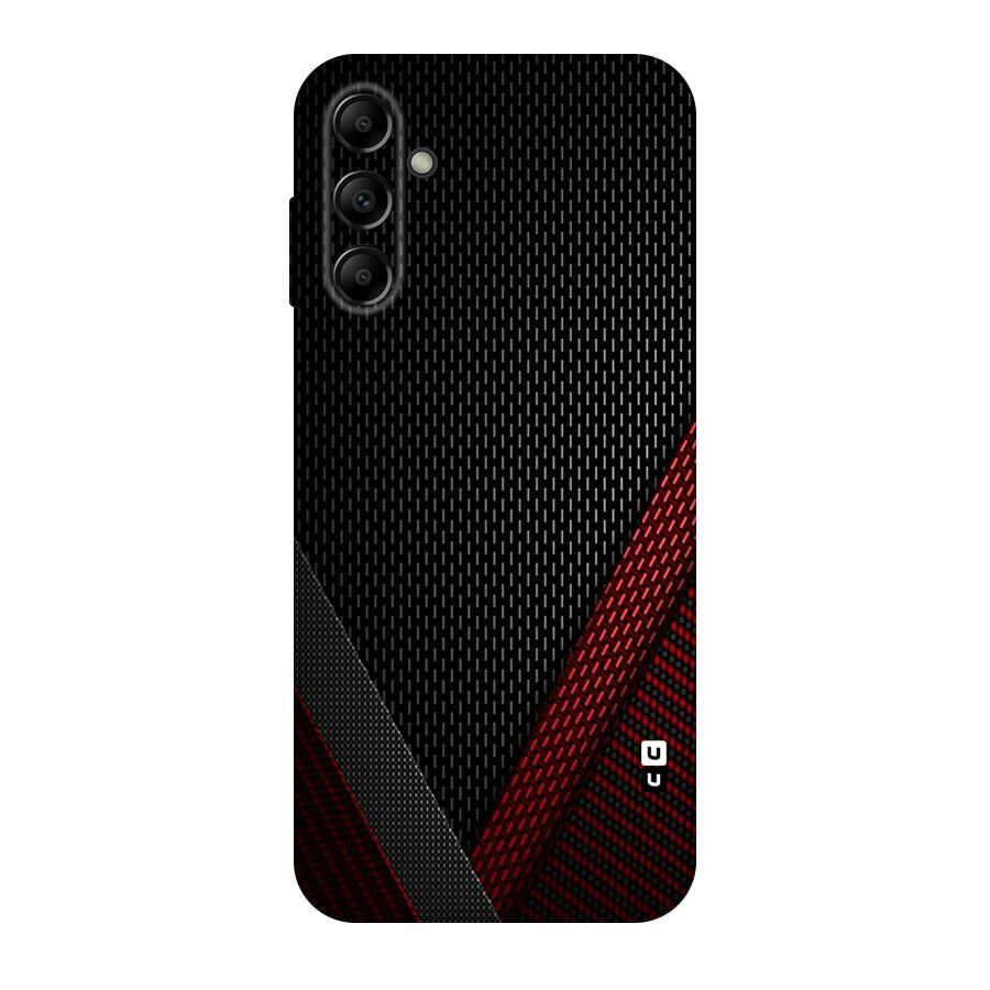 Classy Black Red Design Original Polycarbonate Back Case for Galaxy A14 5G