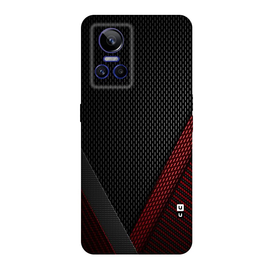 Classy Black Red Design Original Polycarbonate Back Case for Realme GT Neo 3
