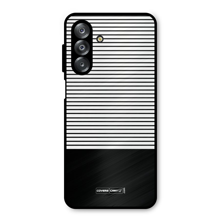 Classy Black Stripes Metal Back Case for Galaxy A26