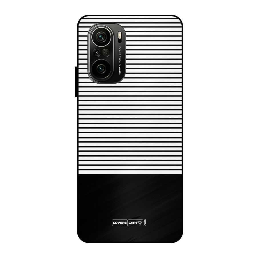 Classy Black Stripes Metal Back Case for Mi 11x