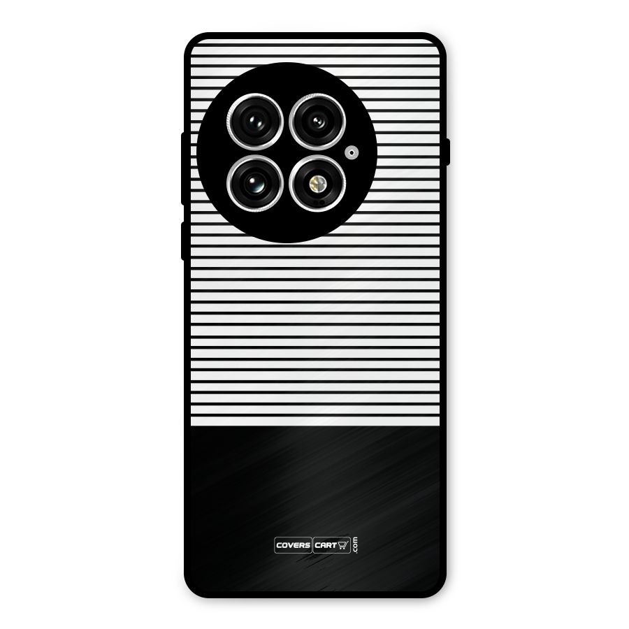 Classy Black Stripes Metal Back Case for OnePlus 13