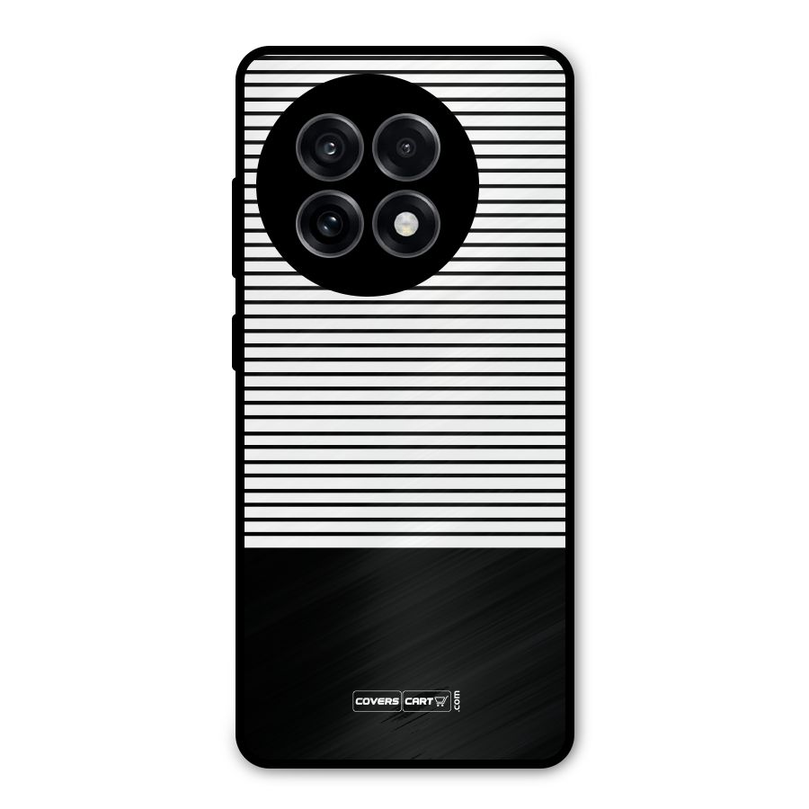 Classy Black Stripes Metal Back Case for OnePlus 13R