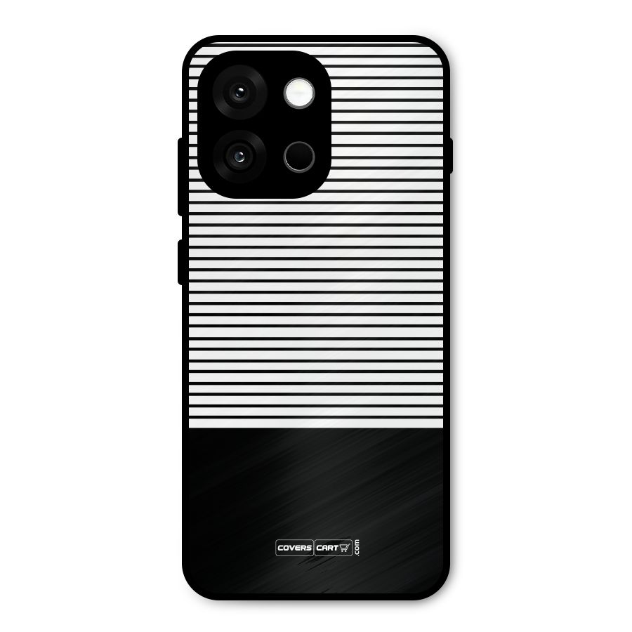 Classy Black Stripes Metal Back Case for OnePlus 13s