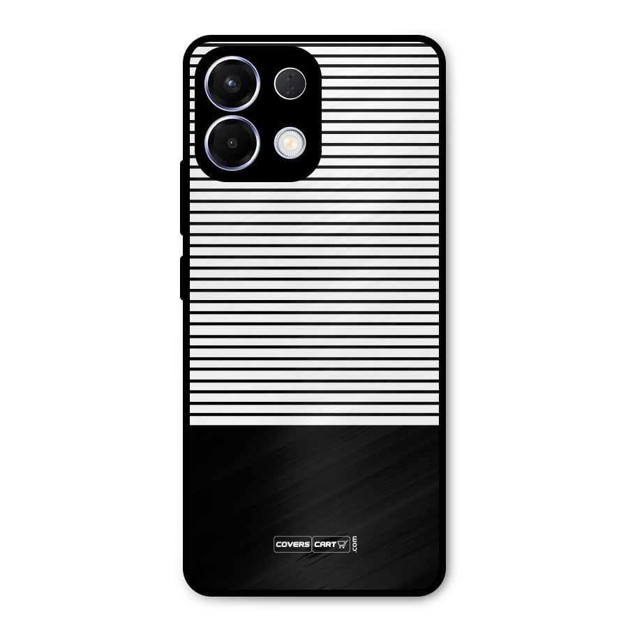 Classy Black Stripes Metal Back Case for Oppo K13