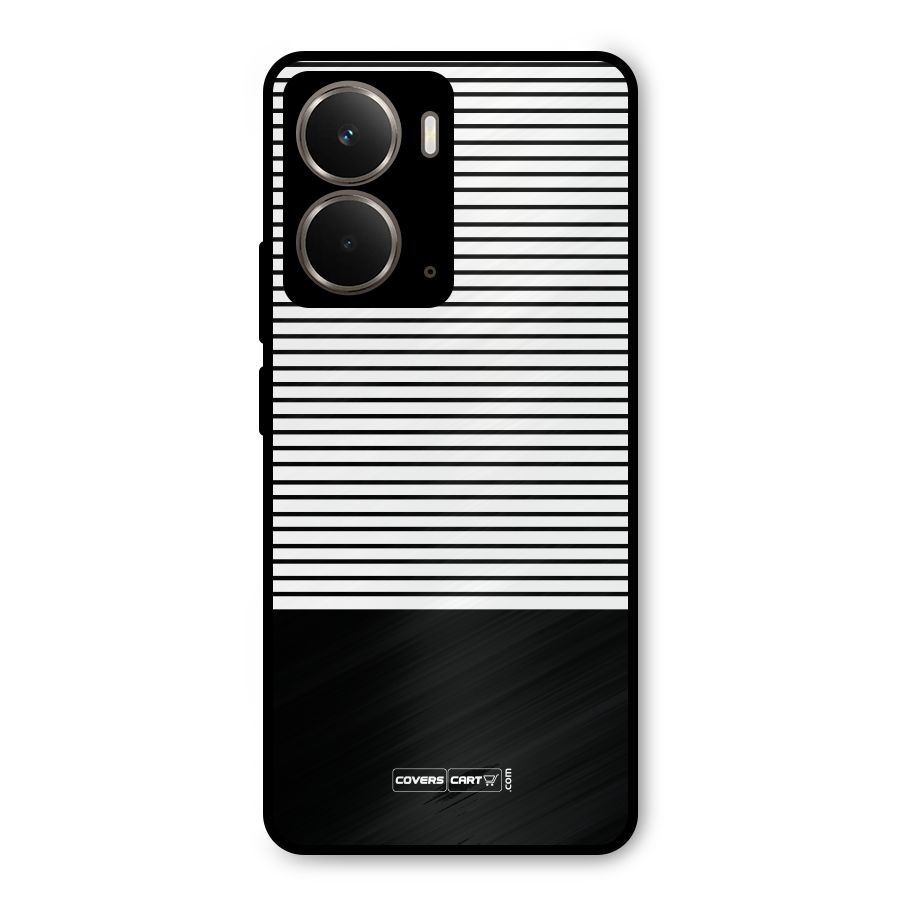 Classy Black Stripes Metal Back Case for Realme P3