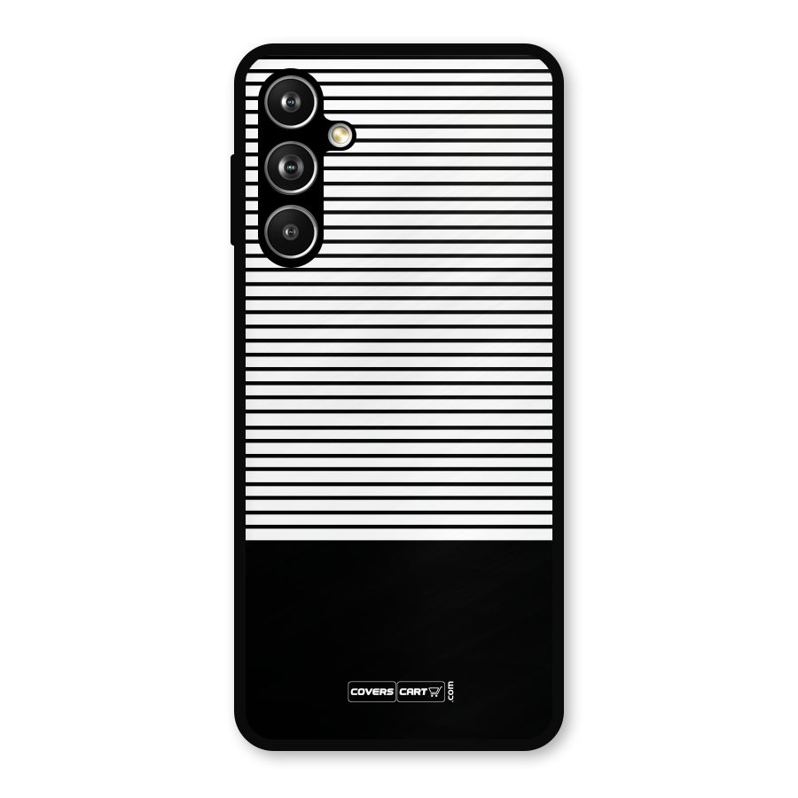 Classy Black Stripes Metal Back Case for Samsung Galaxy M54