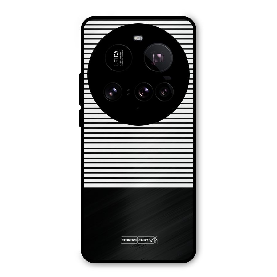 Classy Black Stripes Metal Back Case for Xiaomi 15 Ultra