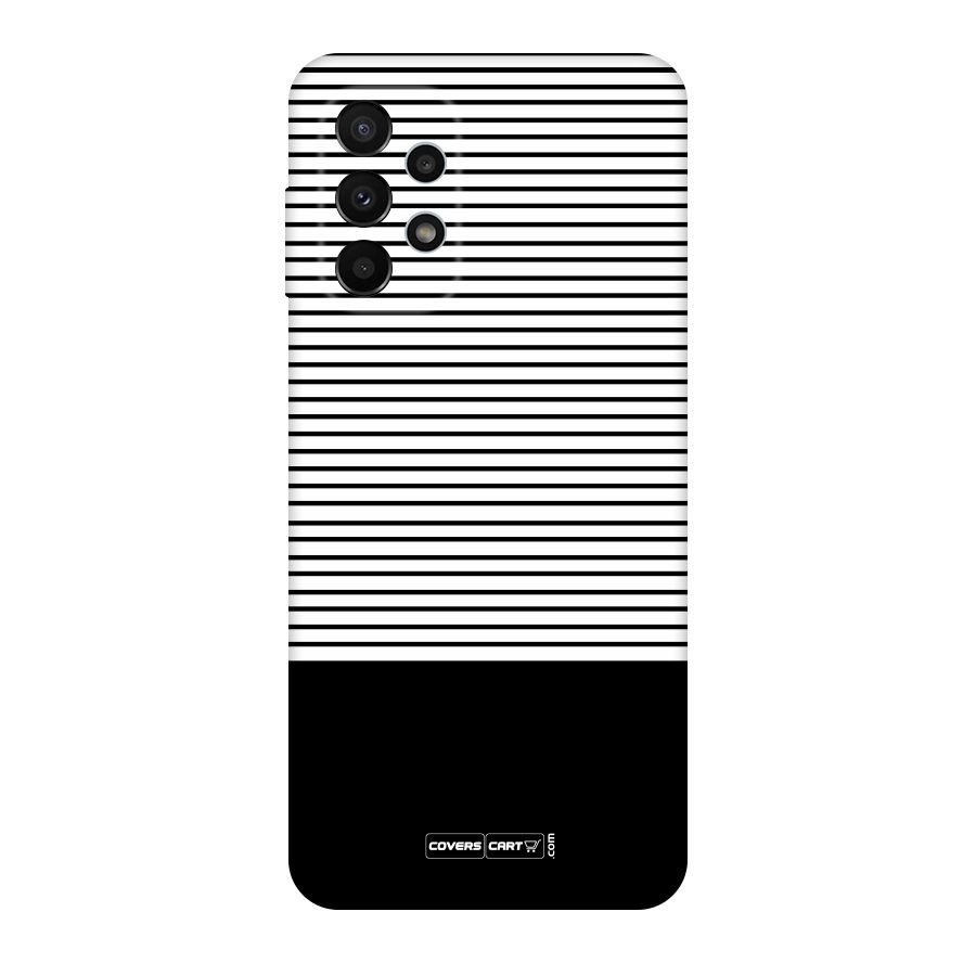 Classy Black Stripes Original Polycarbonate Back Case for Galaxy A23