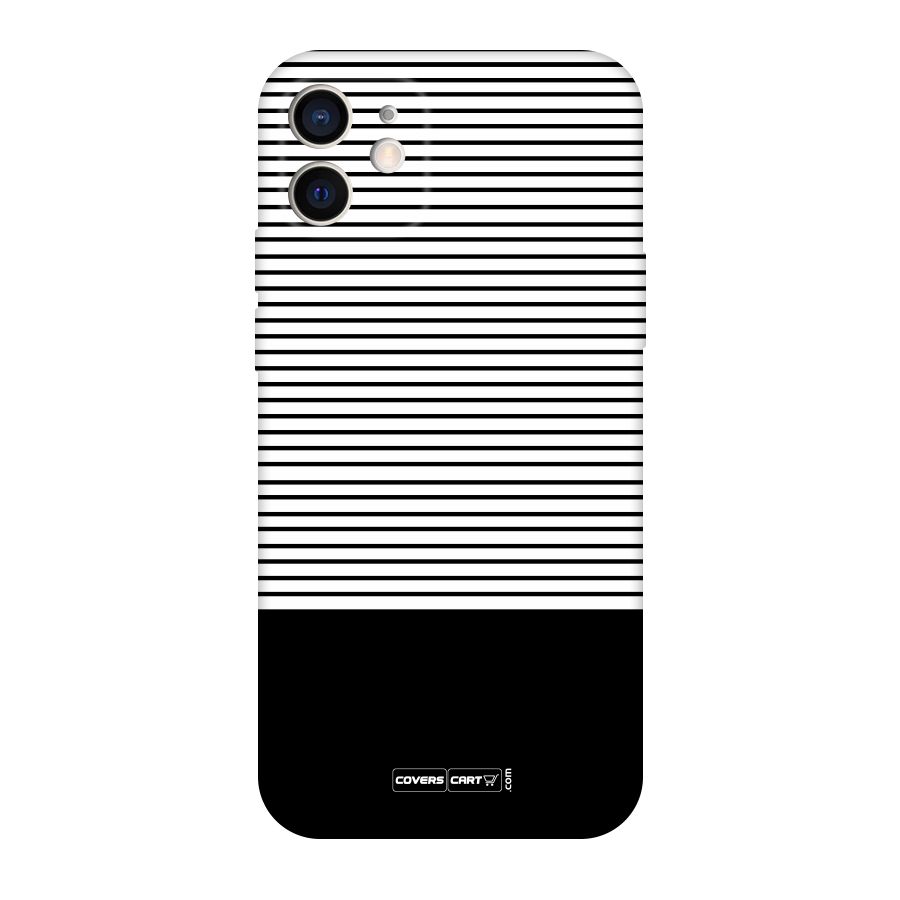Classy Black Stripes Original Polycarbonate Back Case for iPhone 12