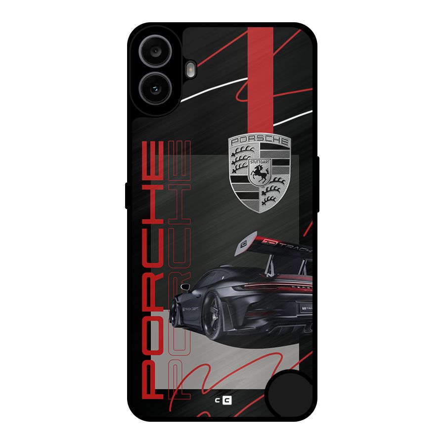 Classy Black Supercar Metal Back Case for Nothing CMF Phone 1
