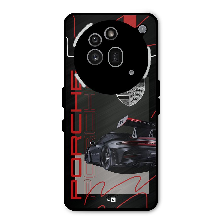 Classy Black Supercar Metal Back Case for Nothing Phone 3a Pro