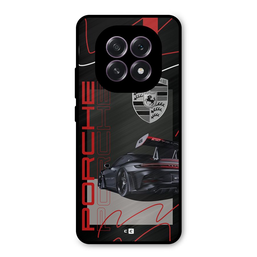 Classy Black Supercar Metal Back Case for Oppo F29