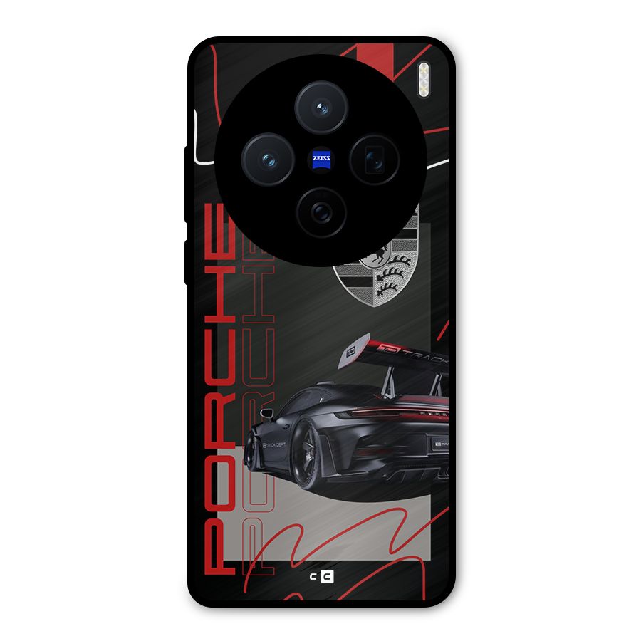 Classy Black Supercar Metal Back Case for Vivo X200