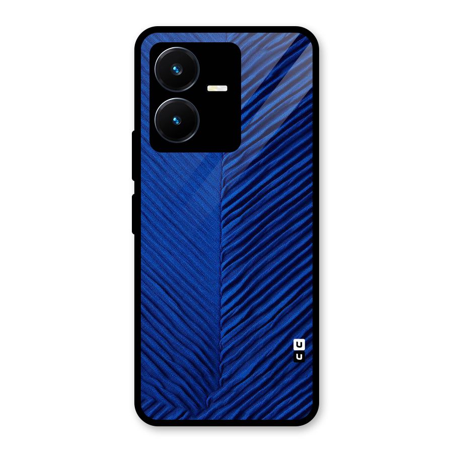 Classy Blues Glass Back Case for Vivo Y22s