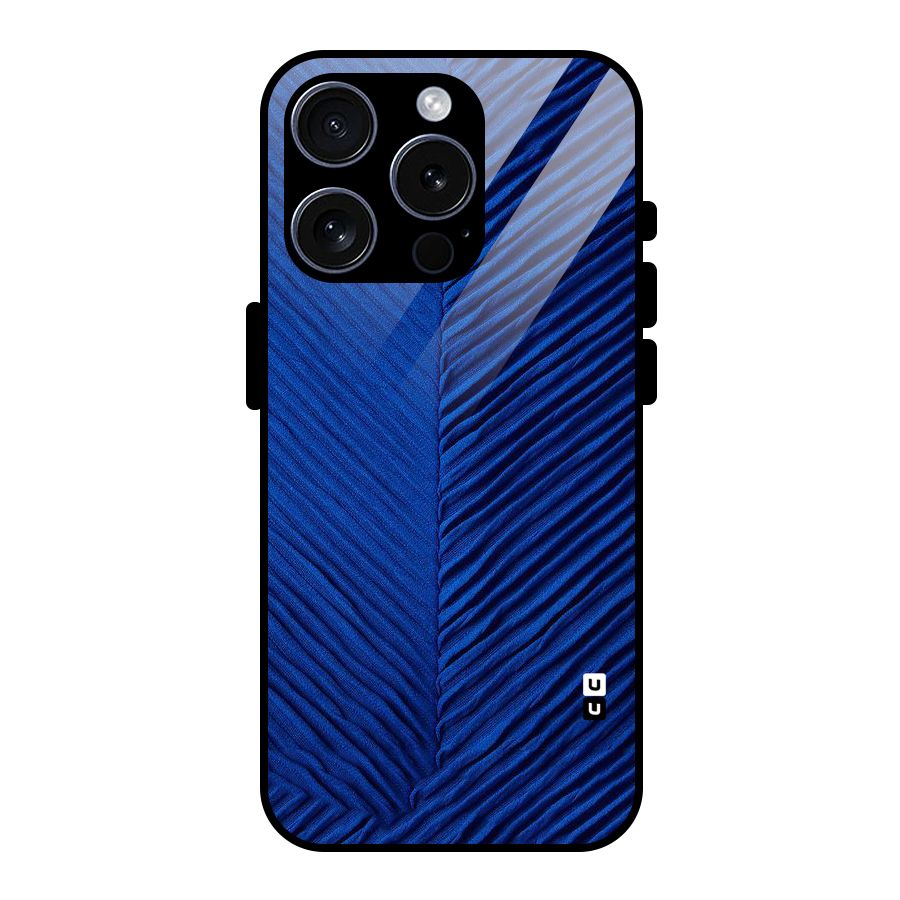 Classy Blues Glass Back Case for iPhone 15 Pro