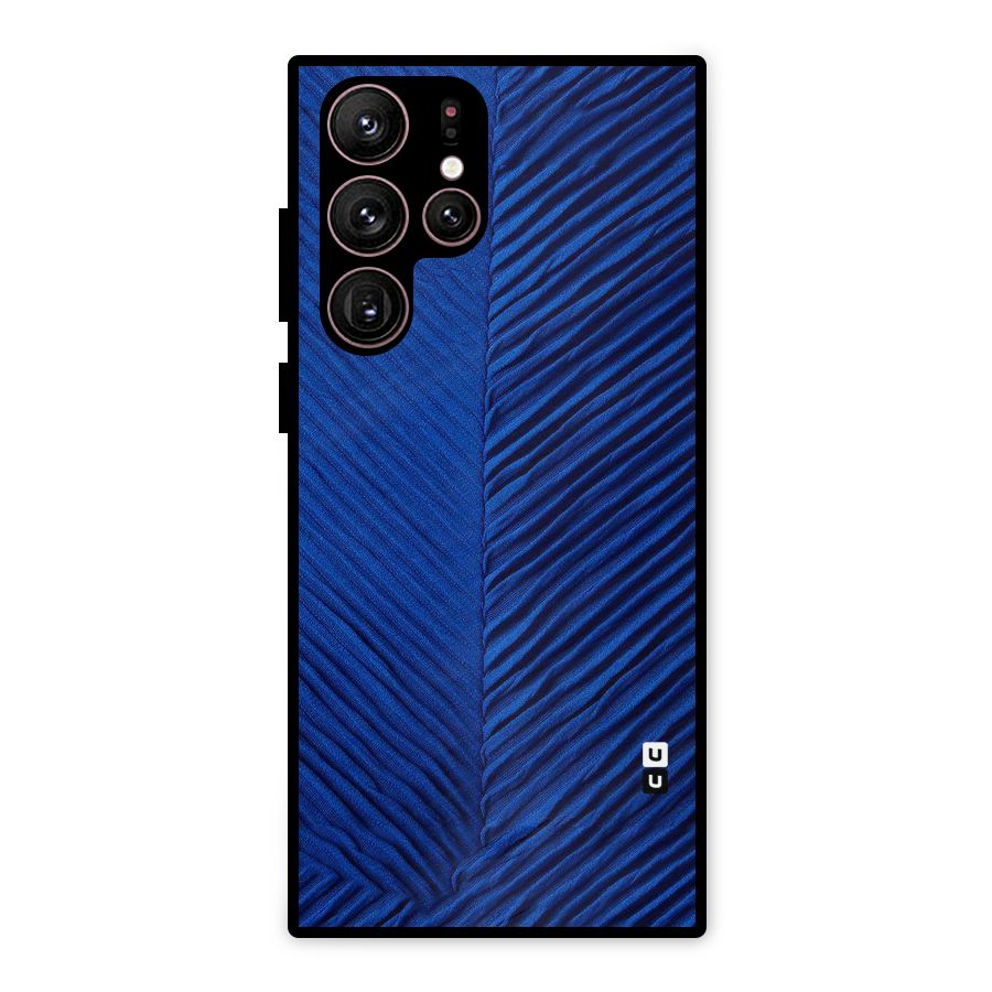 Classy Blues Metal Back Case for Galaxy S22 Ultra 5G