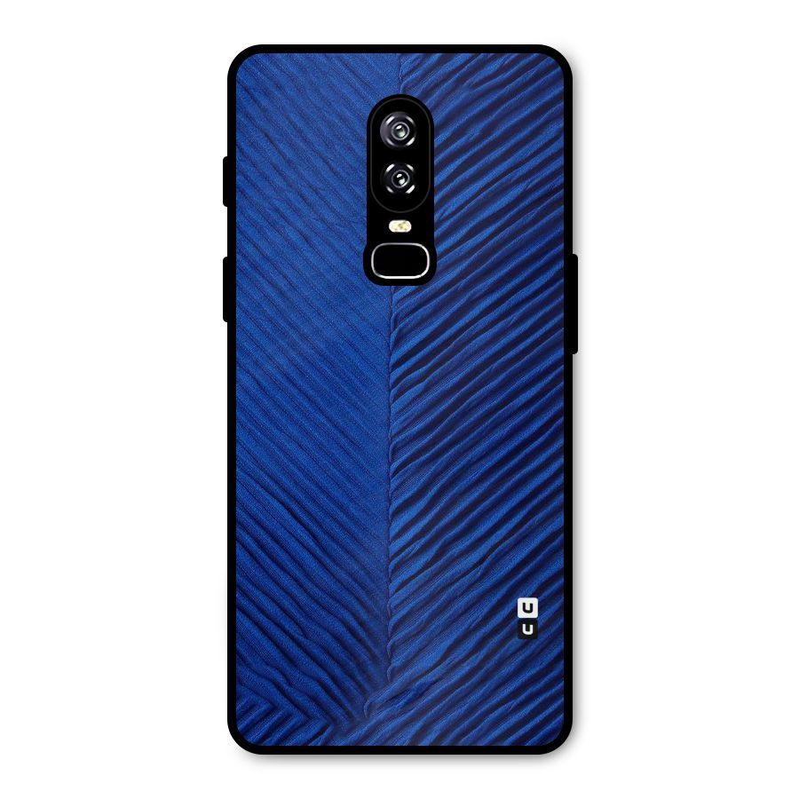 Classy Blues Metal Back Case for OnePlus 6