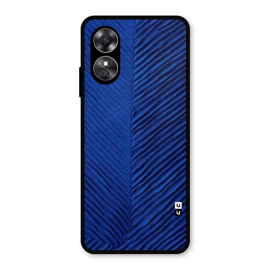 Classy Blues Metal Back Case for Oppo A17
