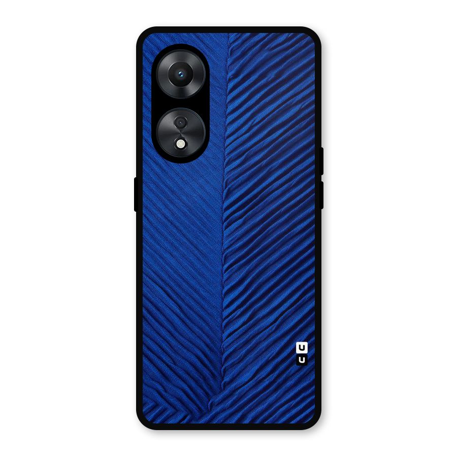 Classy Blues Metal Back Case for Oppo A78