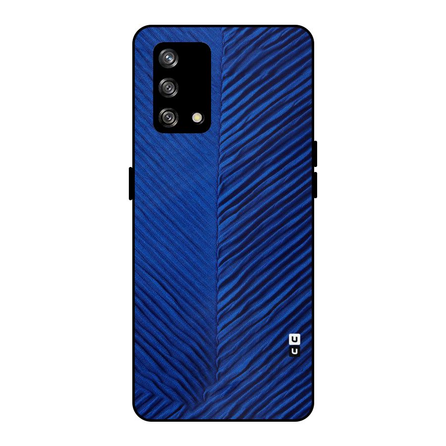 Classy Blues Metal Back Case for Oppo F19
