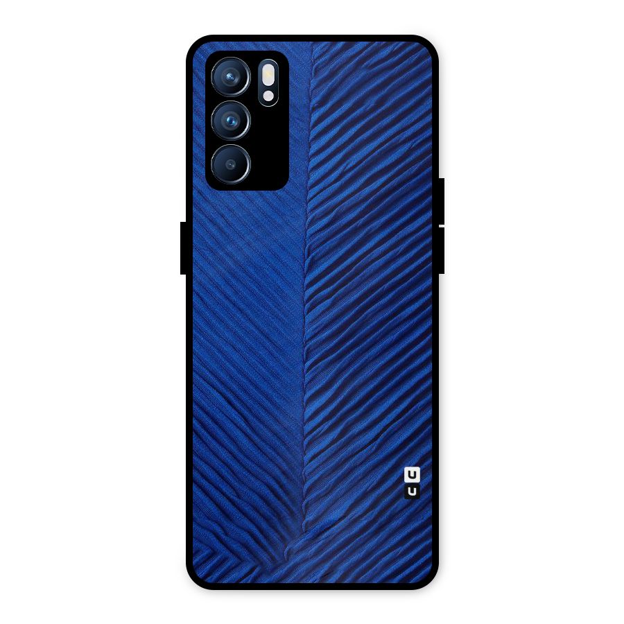 Classy Blues Metal Back Case for Oppo Reno6 5G