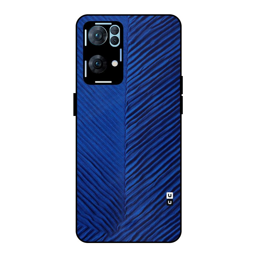 Classy Blues Metal Back Case for Oppo Reno7 Pro 5G