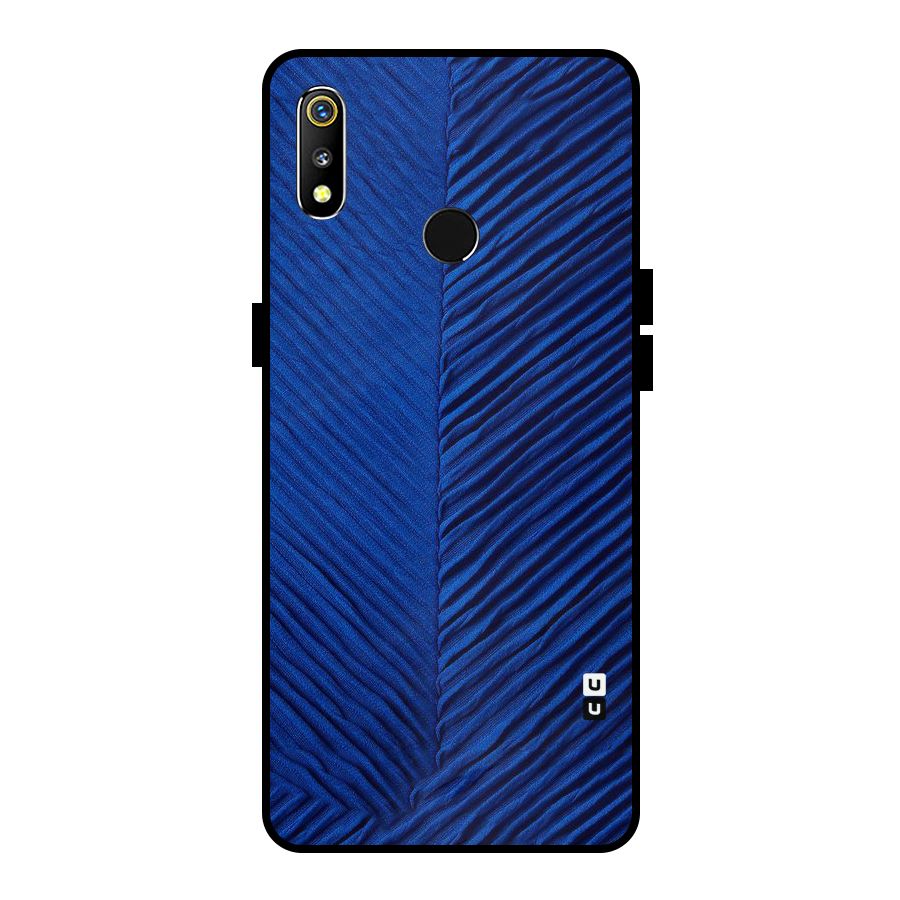 Classy Blues Metal Back Case for Realme 3