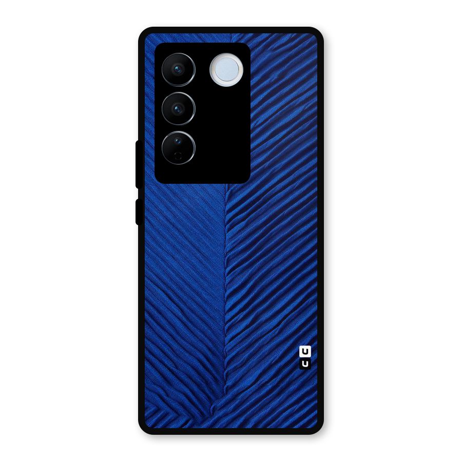 Classy Blues Metal Back Case for Vivo V27 Pro