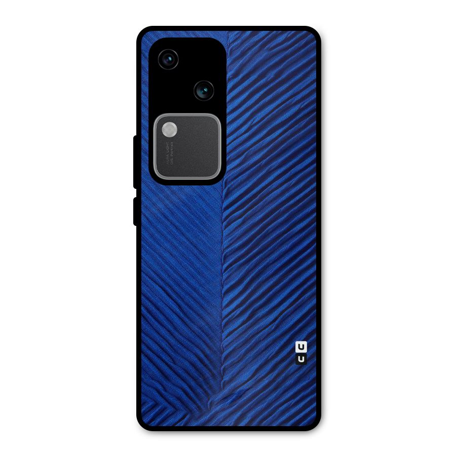 Classy Blues Metal Back Case for Vivo V30