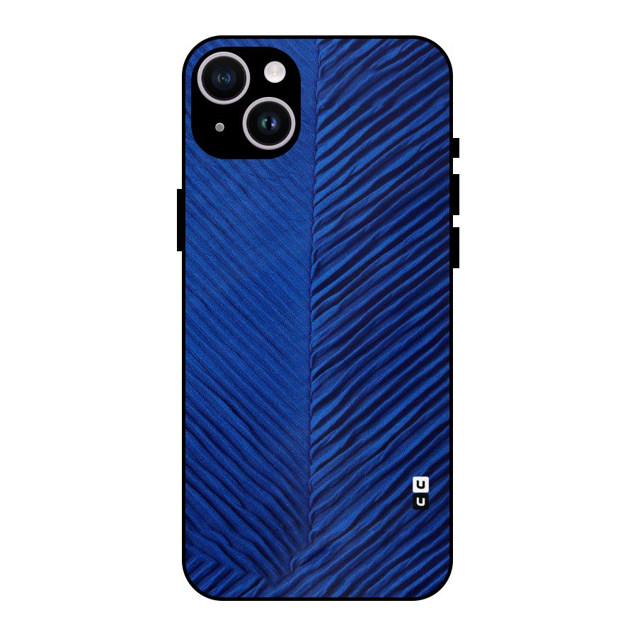 Classy Blues Metal Back Case for iPhone 14 Plus
