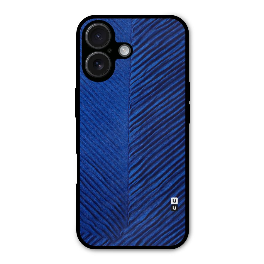 Classy Blues Metal Back Case for iPhone 16