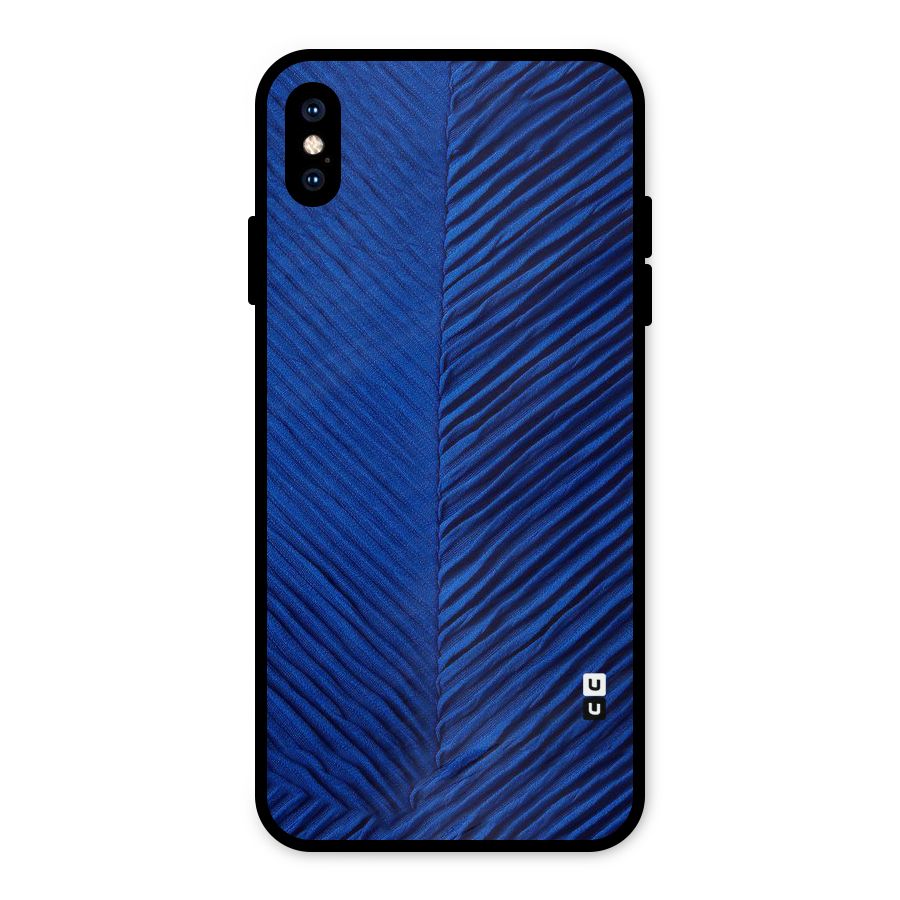Classy Blues Metal Back Case for iPhone XS Max