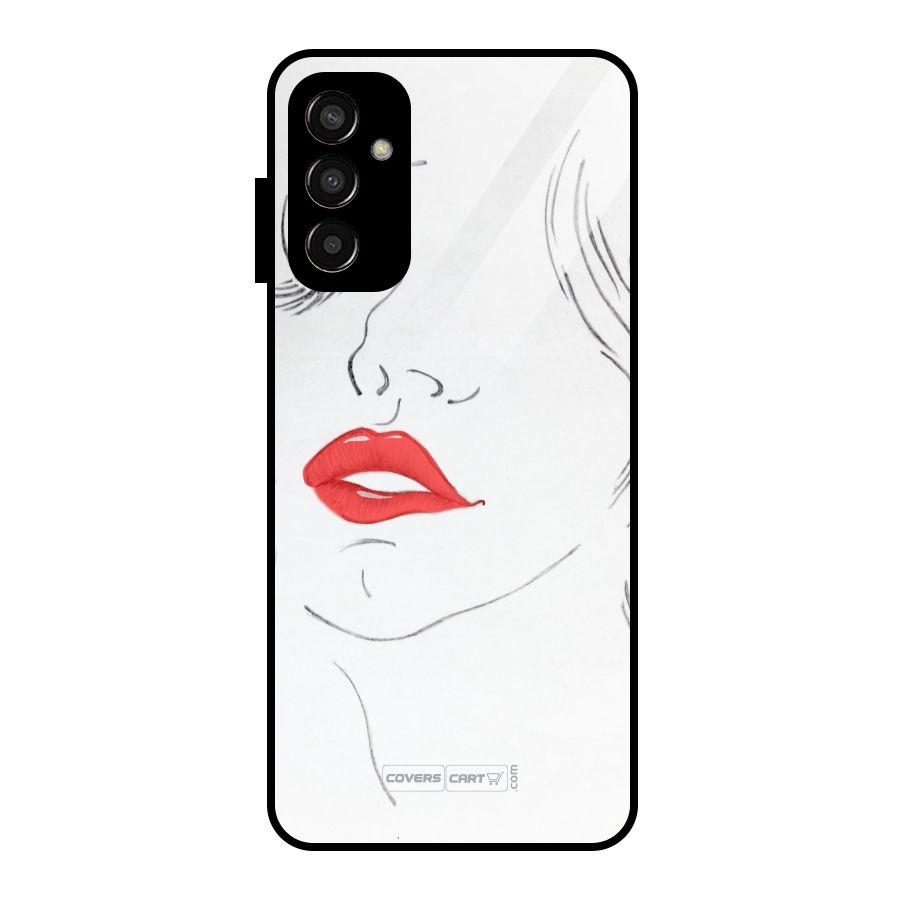 Classy Girl Glass Back Case for Galaxy F13